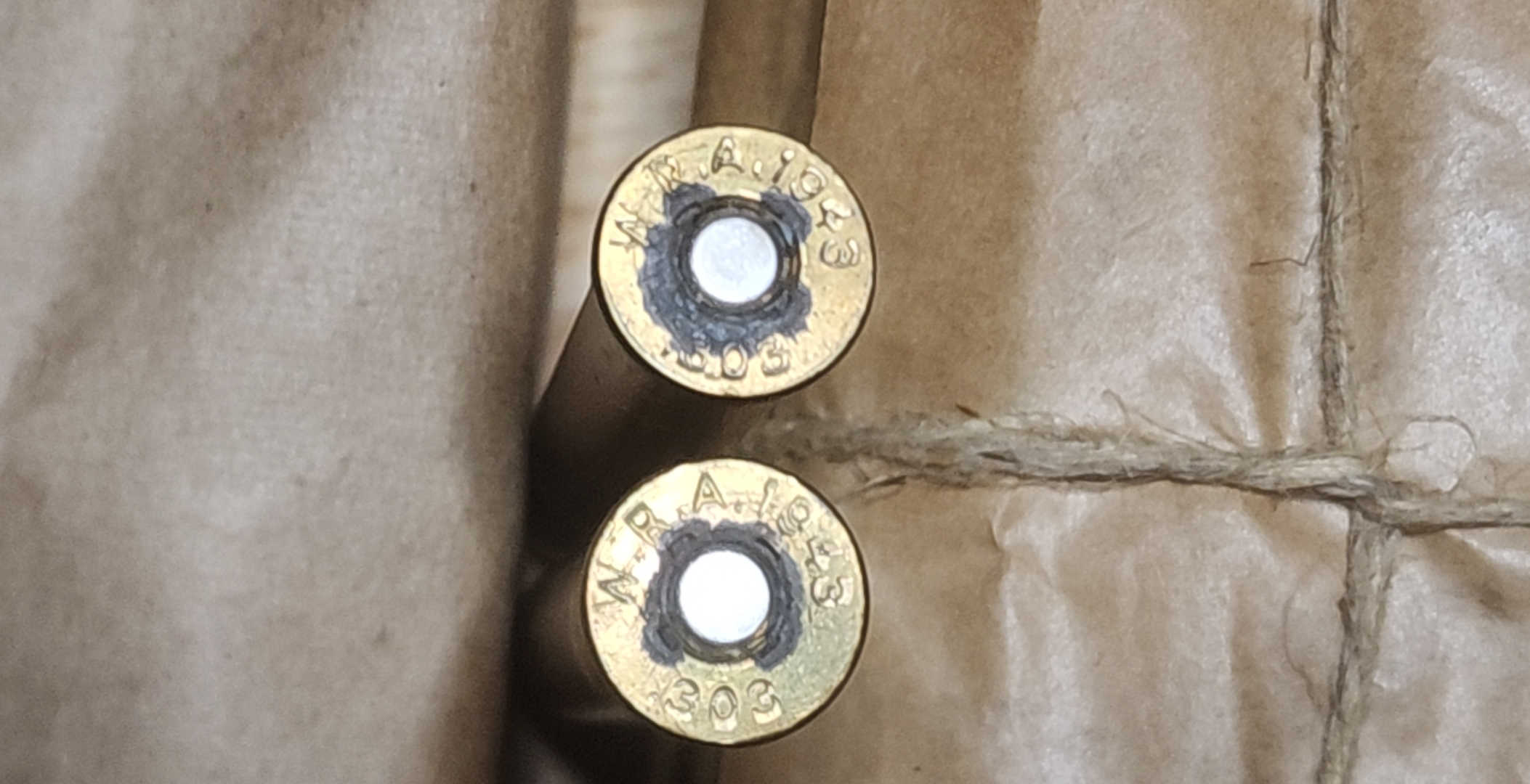 .303 British WRA 1943 cartridge group, side profile