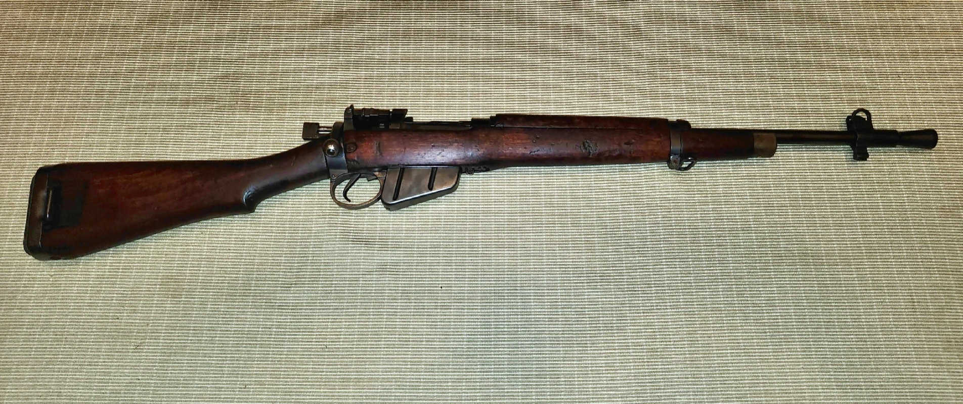 Right side overall view of the No. 5 Mk I Jungle Carbine after restoration
