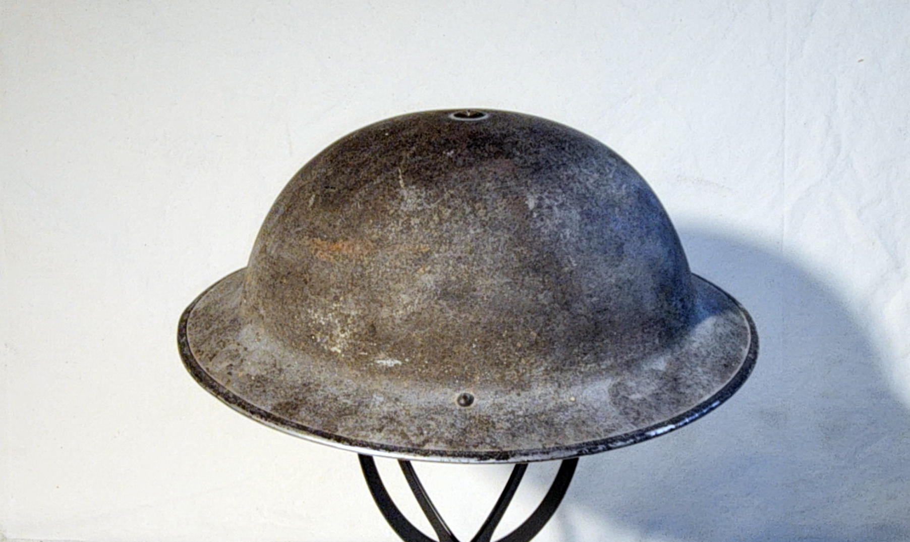 Rear exterior view of the British Army Mk II helmet