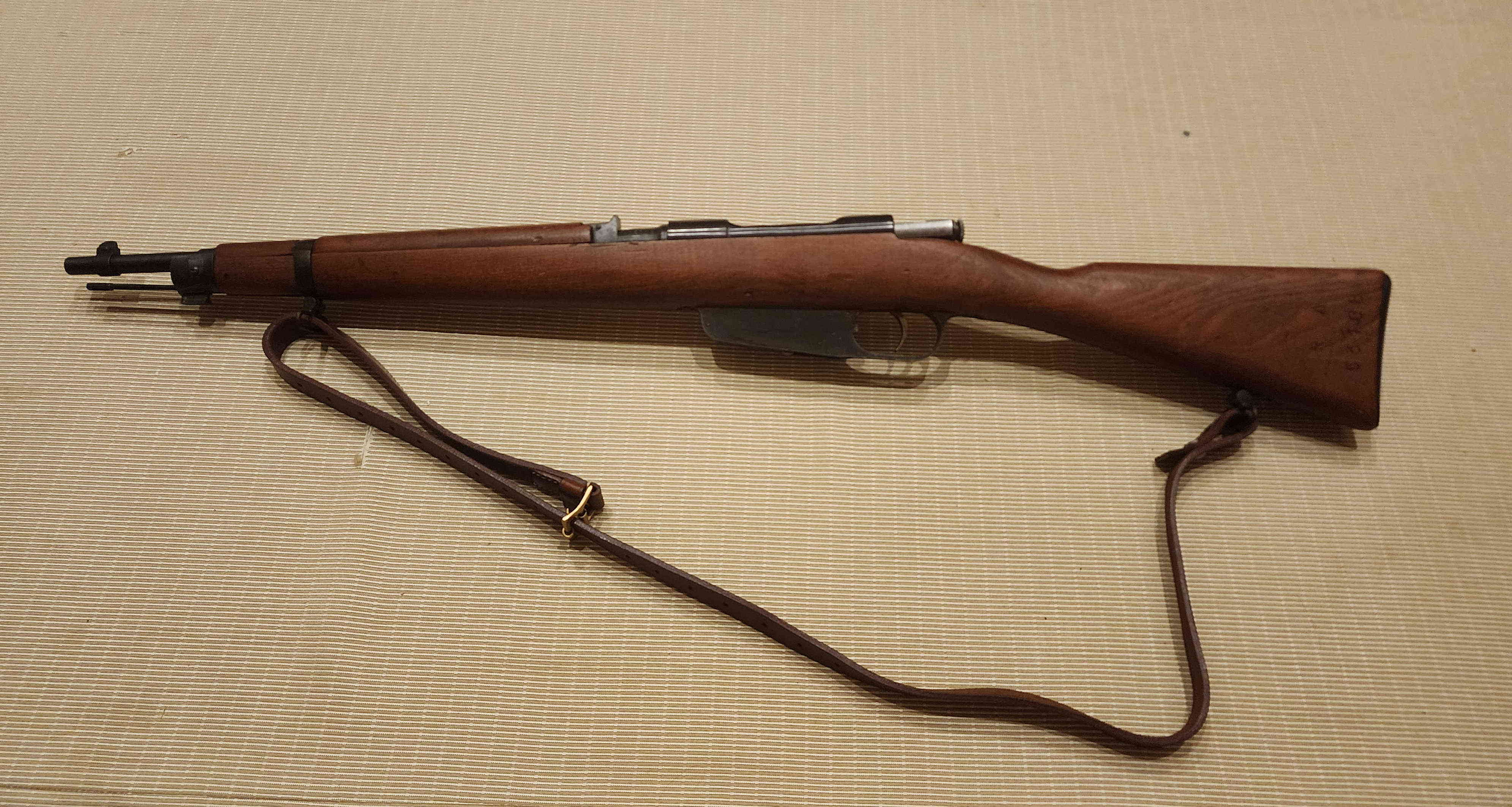 Left side view of Carcano M91/38 TS