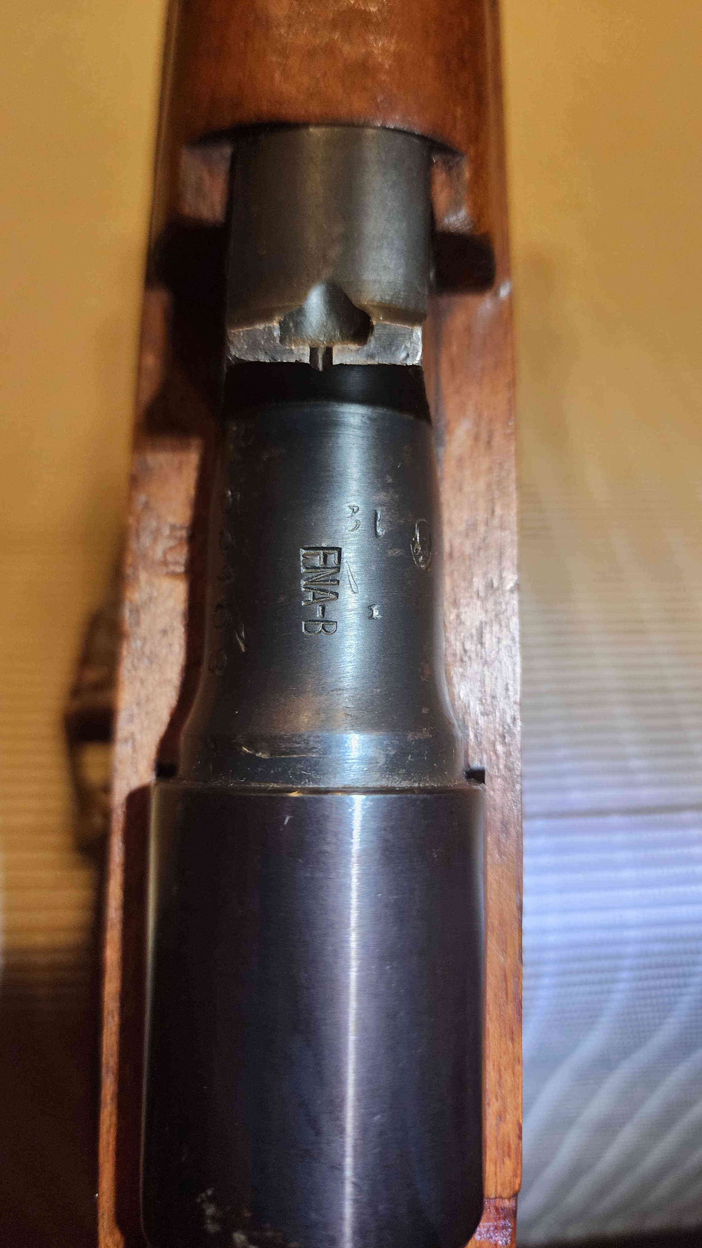 FNA-Brescia marking on the barrel shank