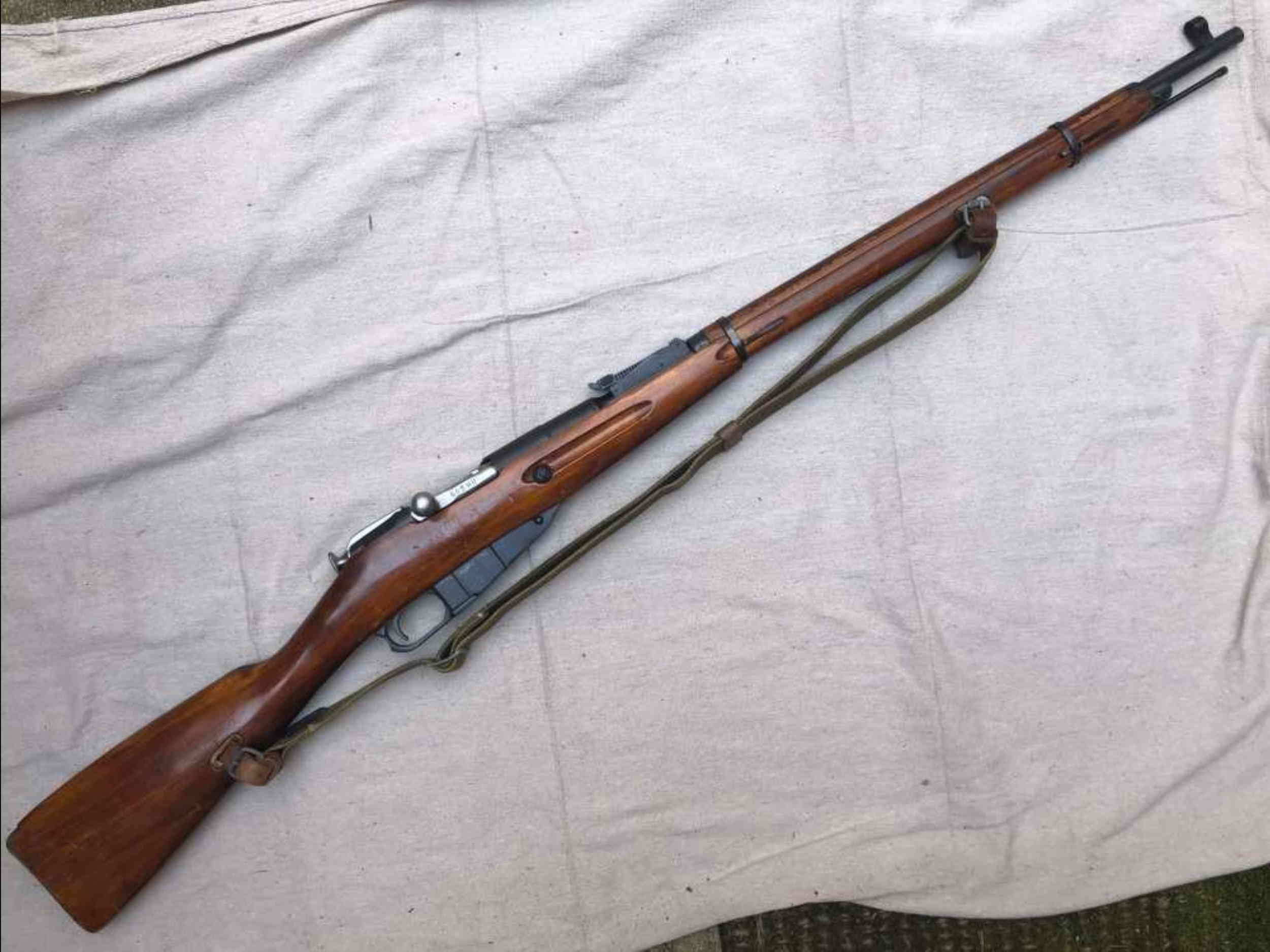Overall right-side view of the 1938 Tula Mosin-Nagant M1891/30 rifle
