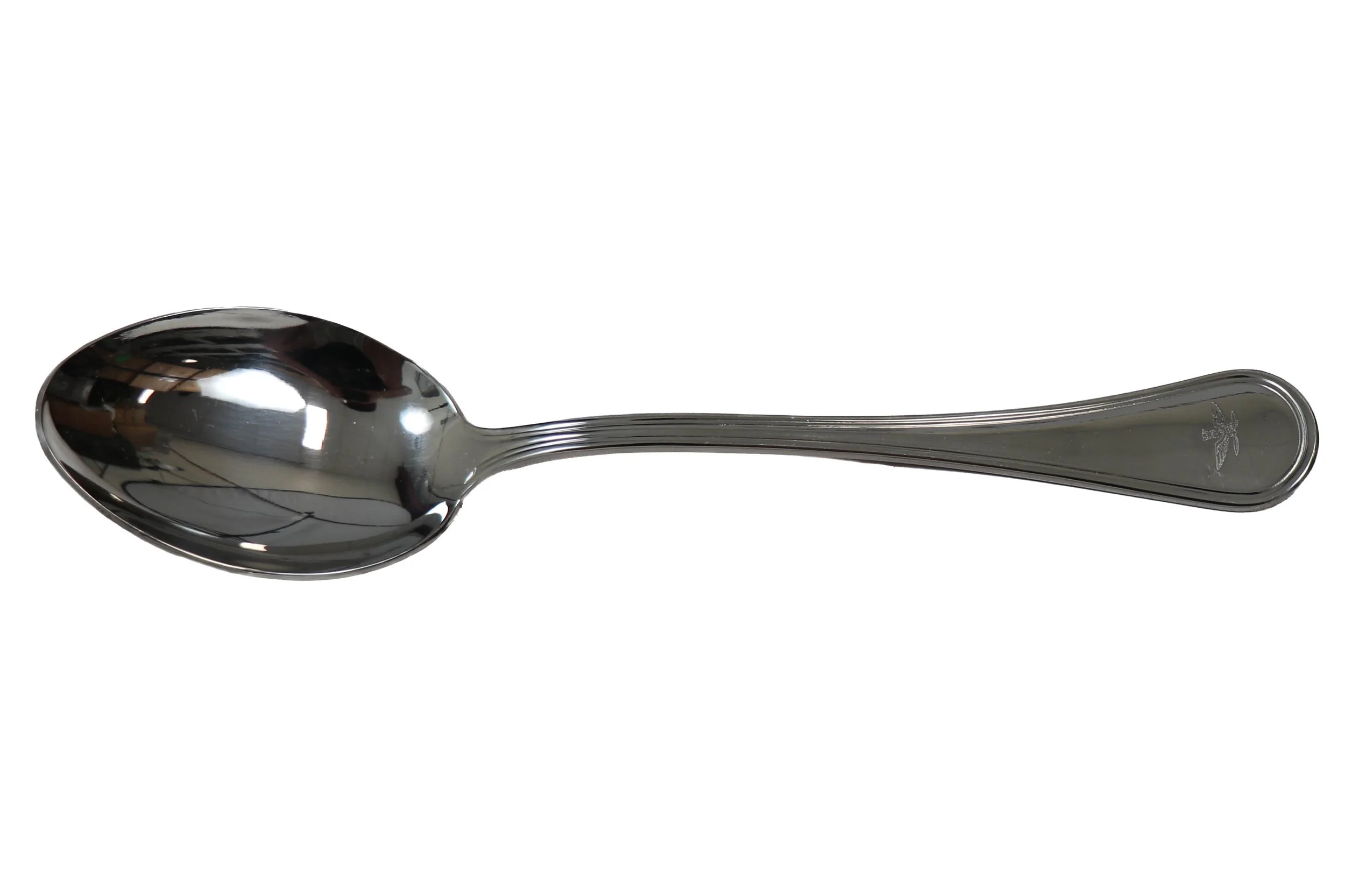 Italian Air Force spoon, full view, obverse side.