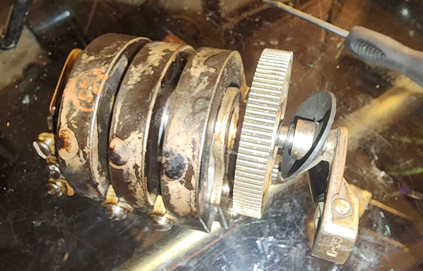 EE-8-A magneto removed during restoration