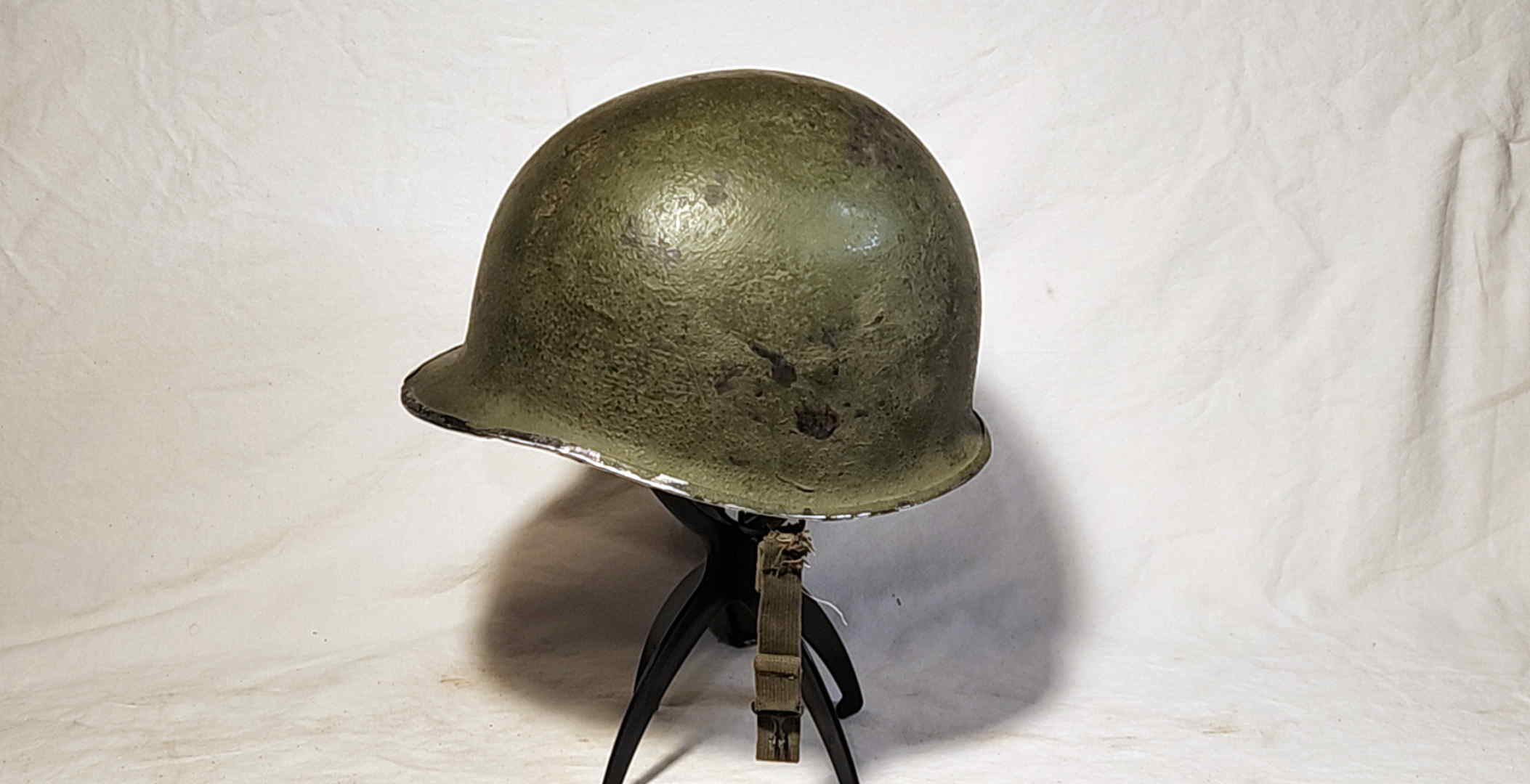 Left side view of the U.S. M1 steel shell