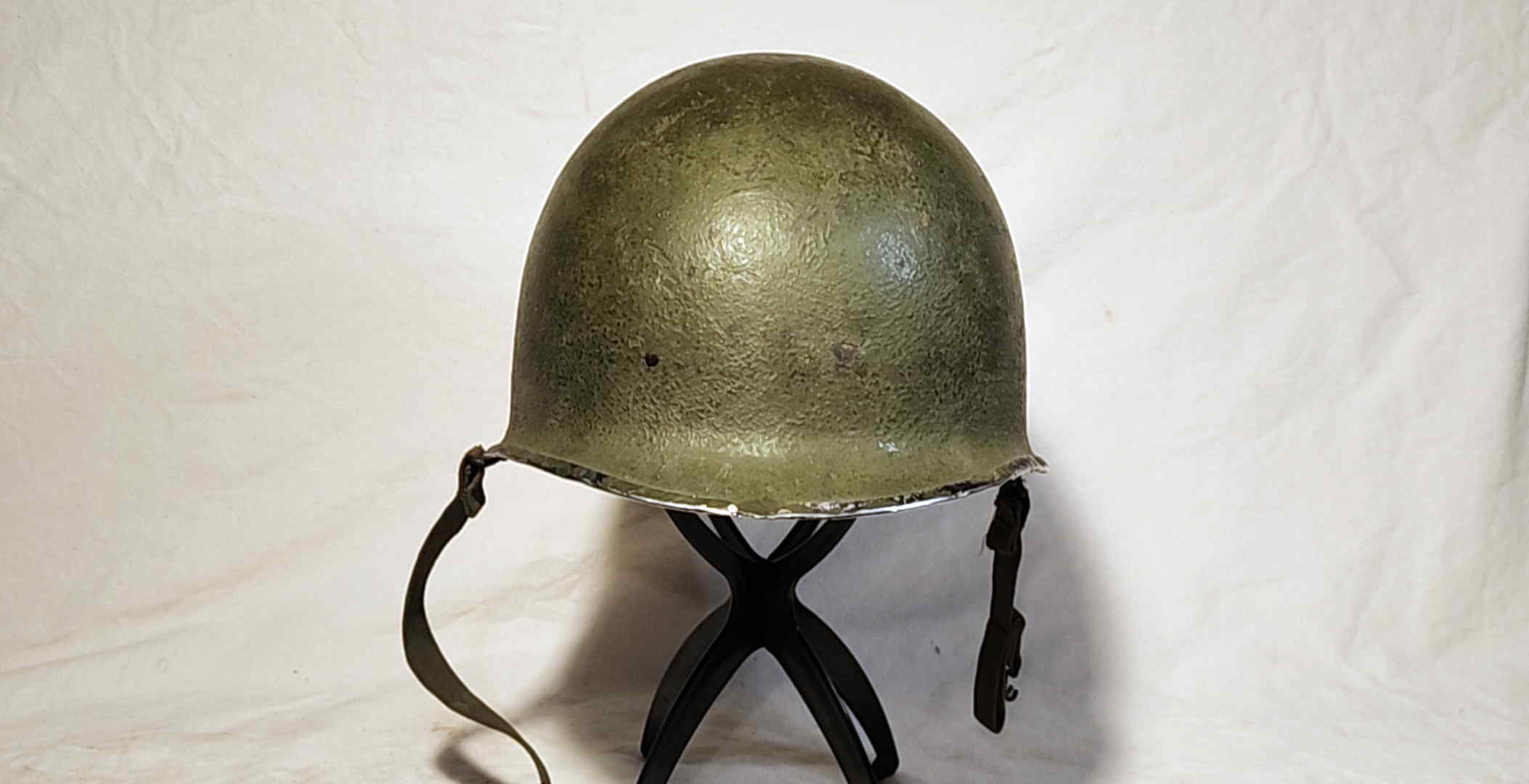 Front view of the U.S. M1 steel shell