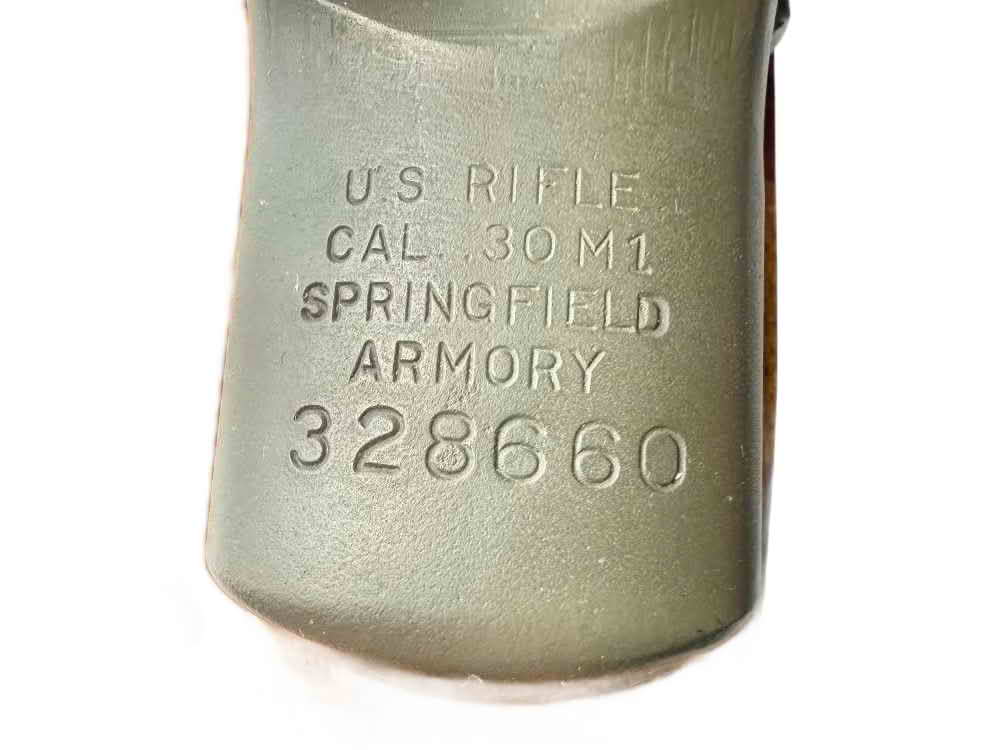 Receiver heel with U.S. Rifle Cal. .30 M1 Springfield Armory marking and serial number 328660