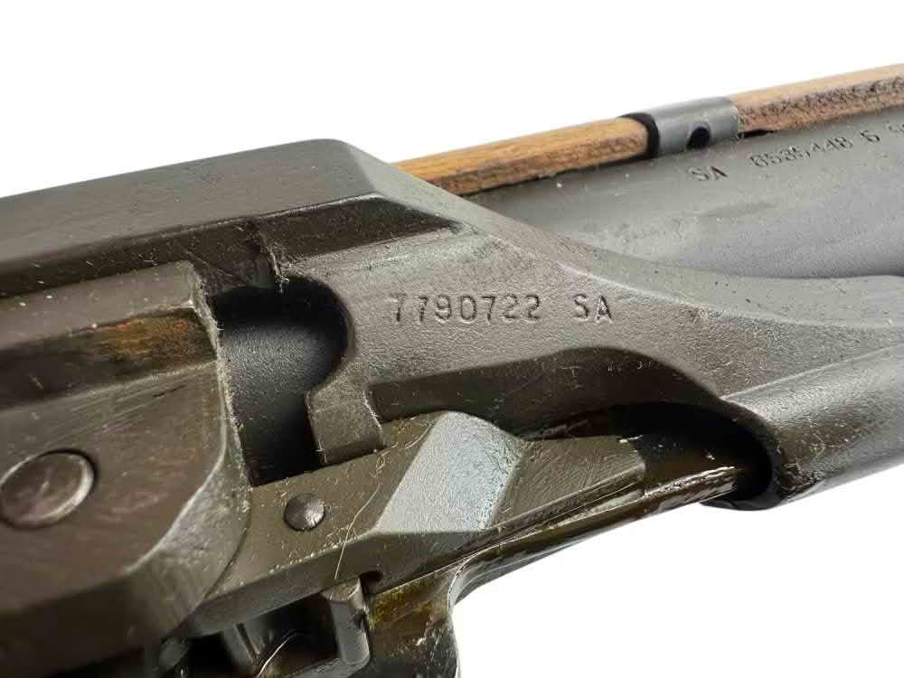 Operating rod area showing later Springfield postwar operating rod marking