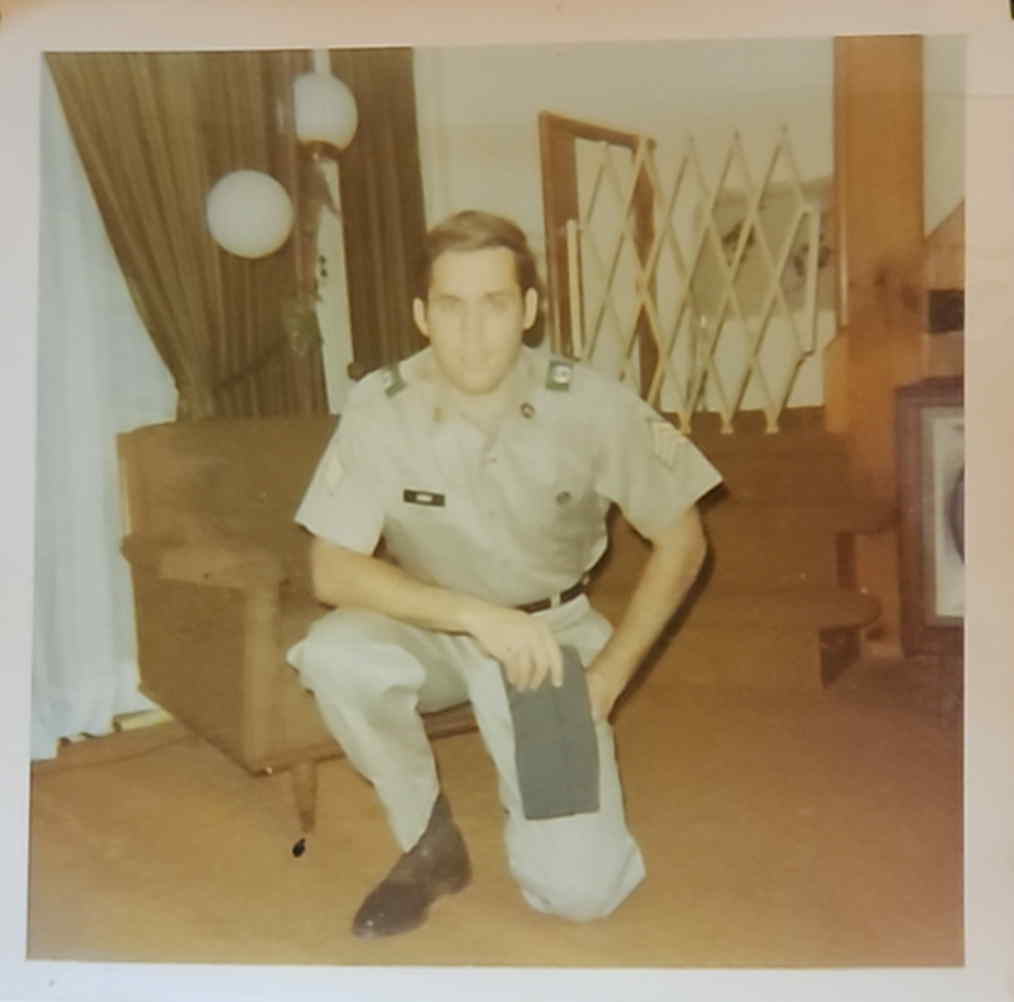 New Jersey Army National Guard Sergeant wearing the short-sleeve Army Khaki summer service uniform