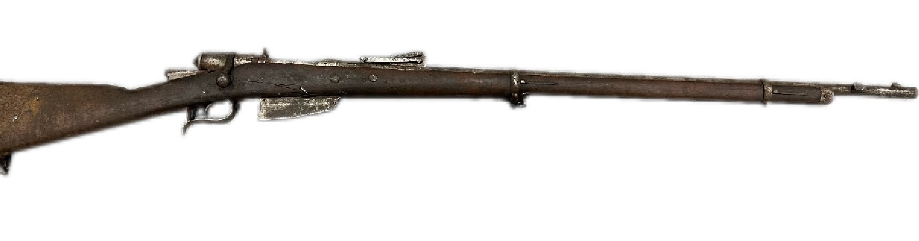 Vetterli rifle before restoration